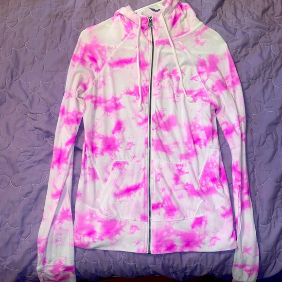 Pink and white tie dye sweatshirt - Picture 1 of 1